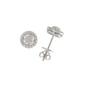 Earrings in white gold with brilliant-cut Diamonds